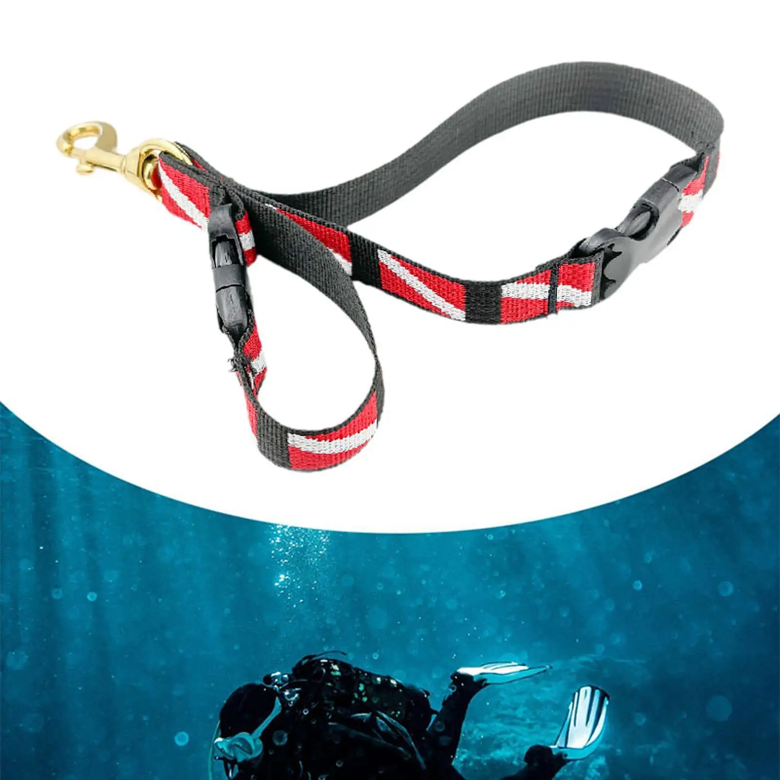 Scuba Fin & Mask Holder Practical Webbing Scuba BC Fin Holder & Mask Clip