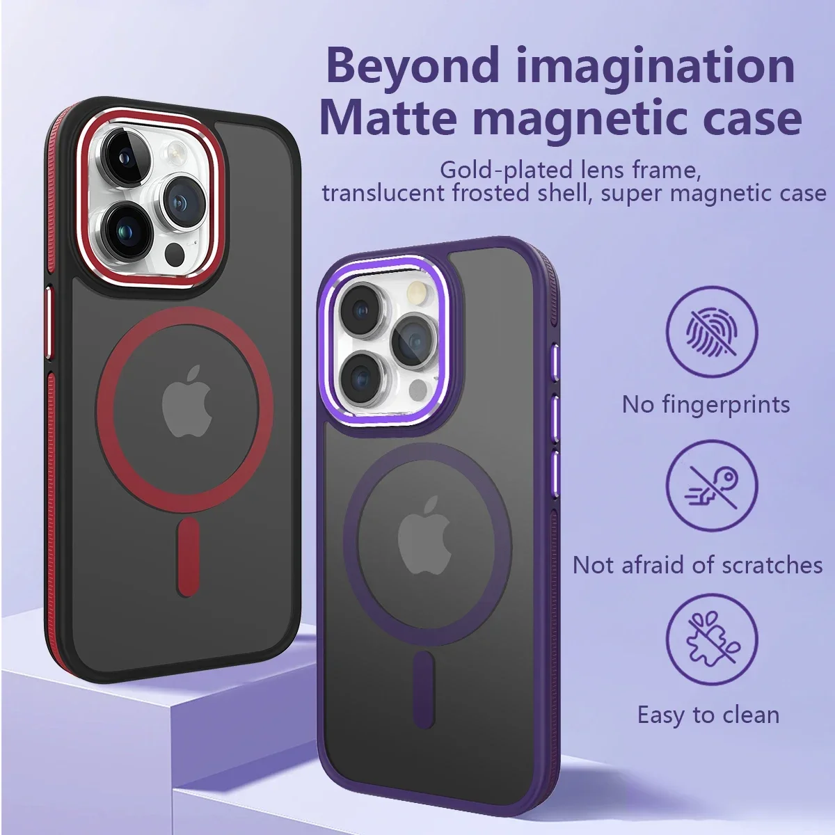 

Luxury For Magsafe Wireless Charging Magnetic Case for iPhone 15 14 Plus 13 12 11 Pro Max Matte Shockproof Bumper Armor Cover