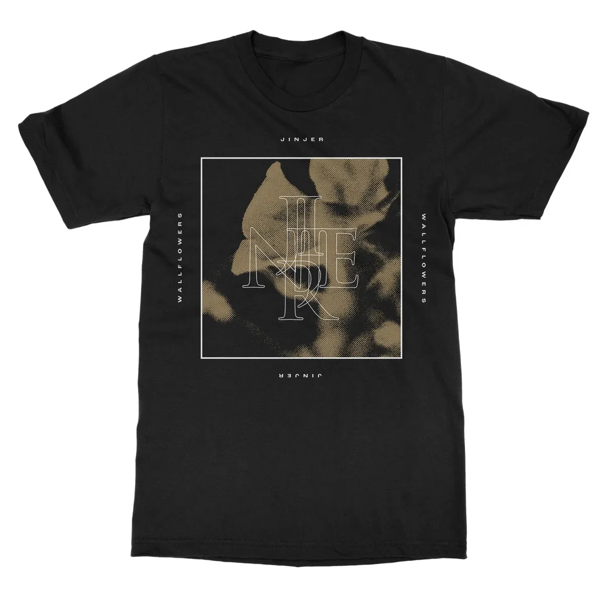Jinjer Progressive Metal Wallflowers Album Framed Portrait Graphic Print T Shirt Classic Band Merch Unisex T Shirt