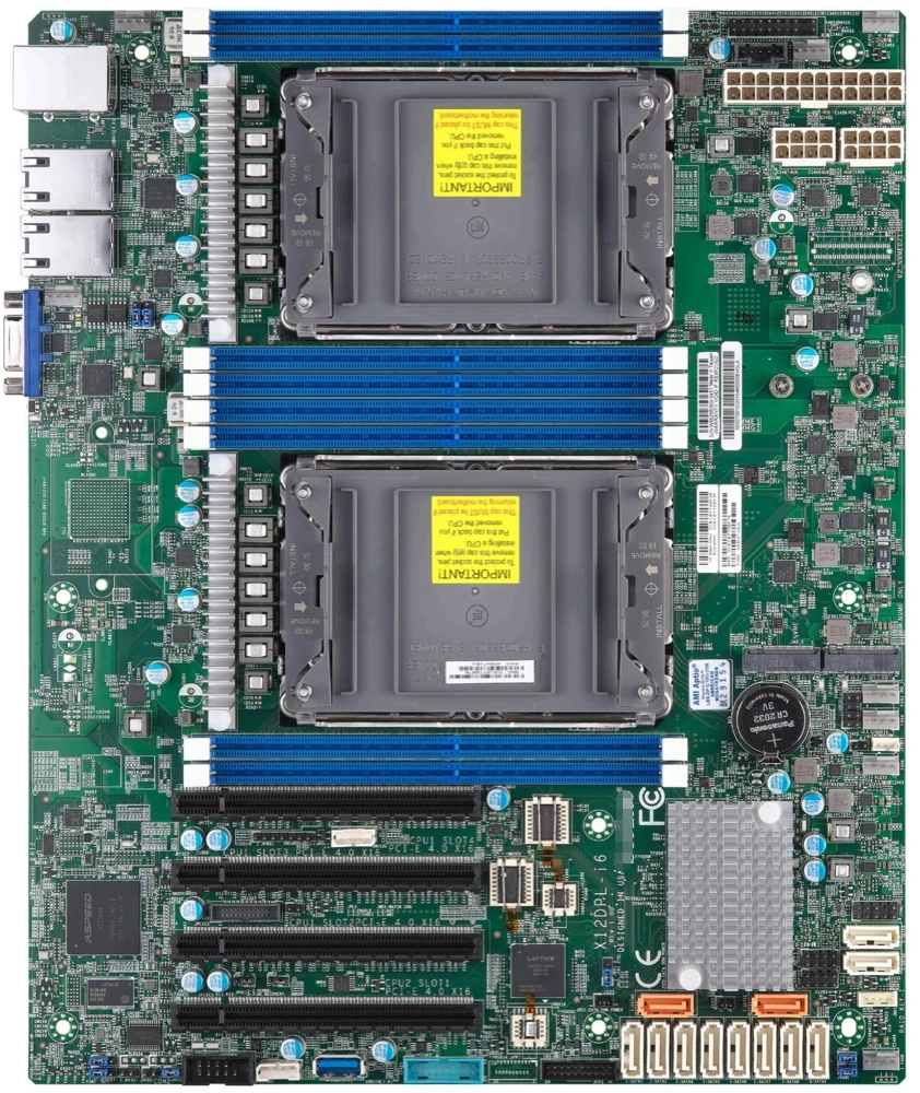 

X12DPL-i6 for Supermicro Motherboard LGA-4189 Xeon Scalable Processors PCI-E 4.0 SATA3 (6 Gbps) Dual LAN With Intel i210