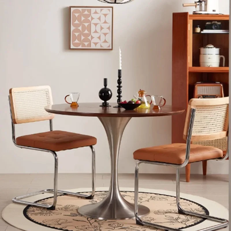 

Coffee Round Dining Table Side Chairs Salon Nordic Dining Table Small Modern Living Room Designer High Muebles Garden Furniture
