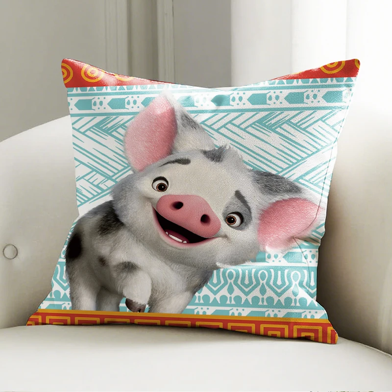 

Disney Moana Pig Pillow Cushion Cute Pattern Soft Sofa Decor Throw Pillow Home Decor Gift