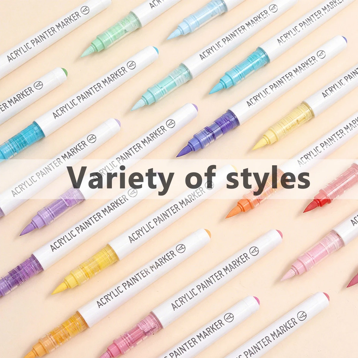 9 ألوان/مجموعة قلم تحديد فني من الأكريليك DIY أقلام رسم جرافيتي للمحمول والمذكرات وكتابة اللوحة والقرطاسية #3