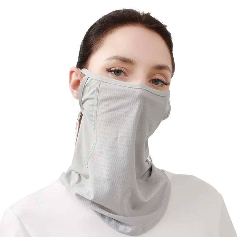 Солнцезащитная маска для лица, Сетчатая Маска для лица, УФ-защита, защита для шеи, летняя тонкая сетчатая Солнцезащитная маска для лица против УФ
