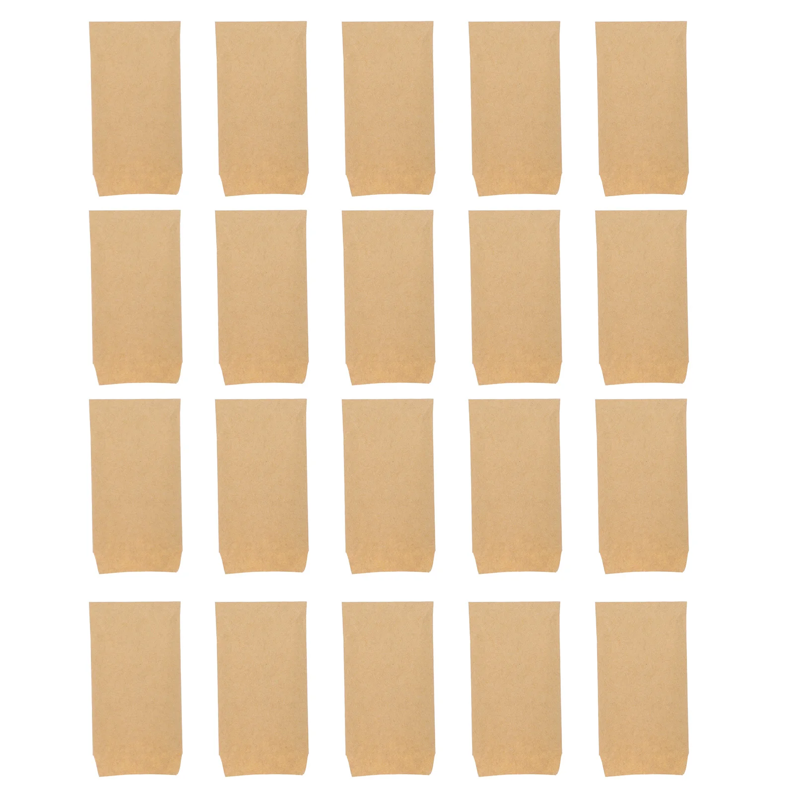 

100 Pcs Paper Bags with Handles Kraft Seed Packaging Wage Holder Packets Khaki Wheat Storage