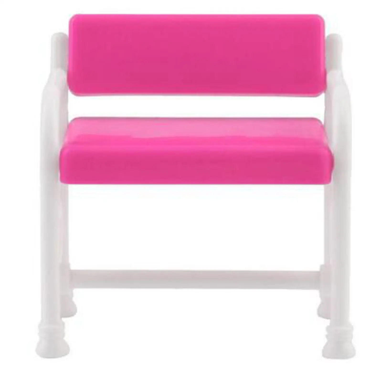 Dollhouse Vanity Table Stool Set with Mirror for Dollhouse Accessories