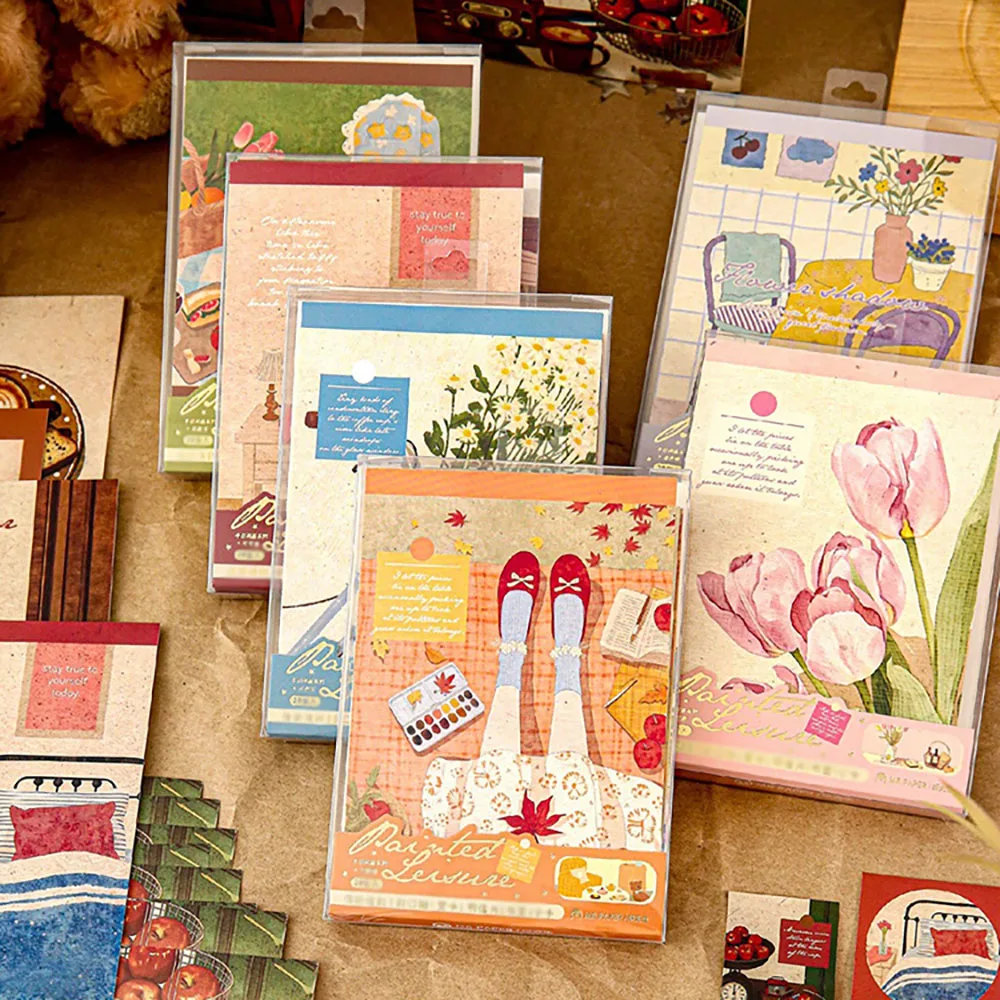 Envelope and Letter Paper Set, High Beauty Daily Style with Postcard, Bookmark,Sealing  Sticker, Holiday Gift Letter