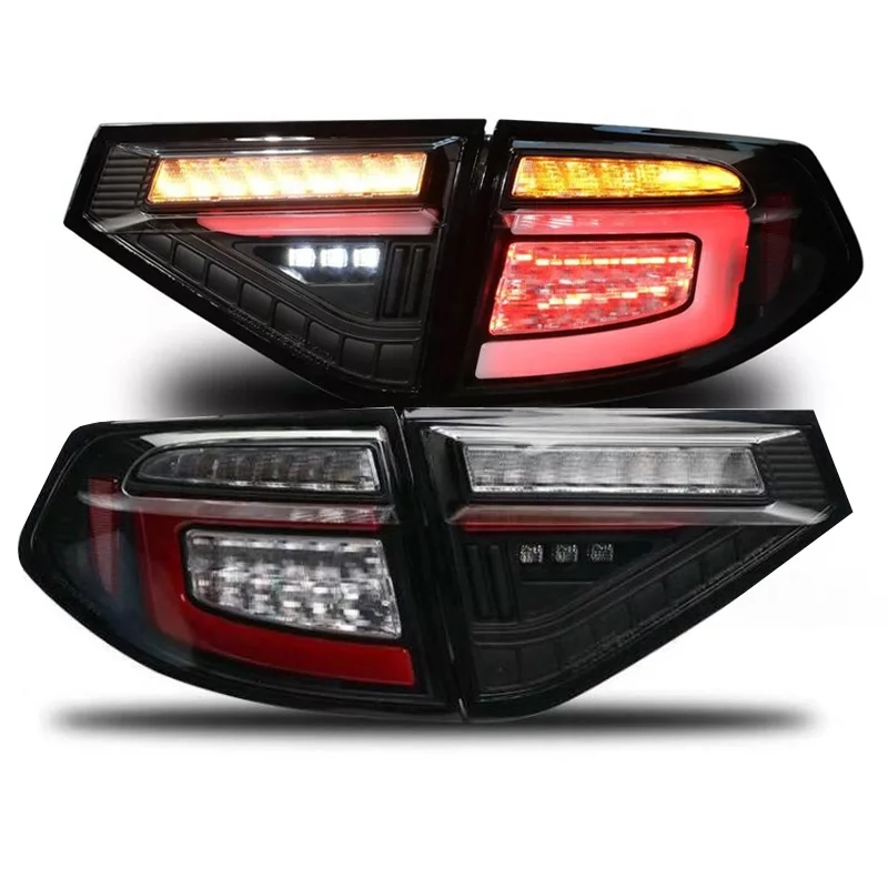 For Subaru WRX Hatchback 08-13 All LED Tail Light LED Dynamic Indicator SN Red Reflector SN