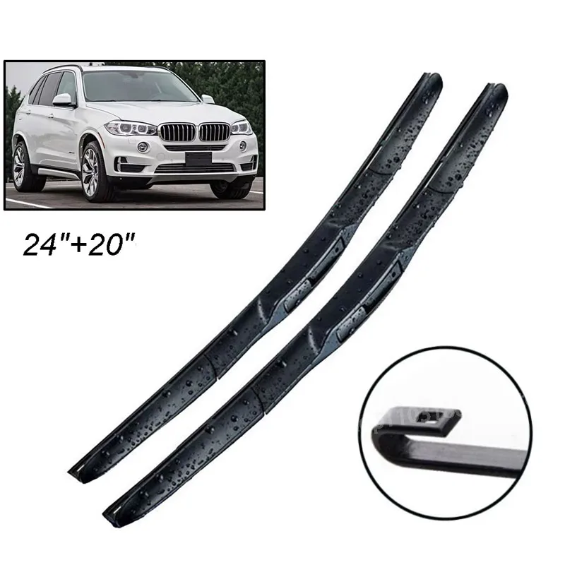 

Wiper Front Wiper Blades Set For BMW X5 F15 2013 - 2018 Windshield Windscreen Window Car Rain Brushes 24"+20"