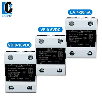 0-5V 0-10V 4-20mA kontrol girişi SCR regülatörü tek fazlı katı hal voltaj regülatörü 10A 25A 40A 60A 80A 100A 120A