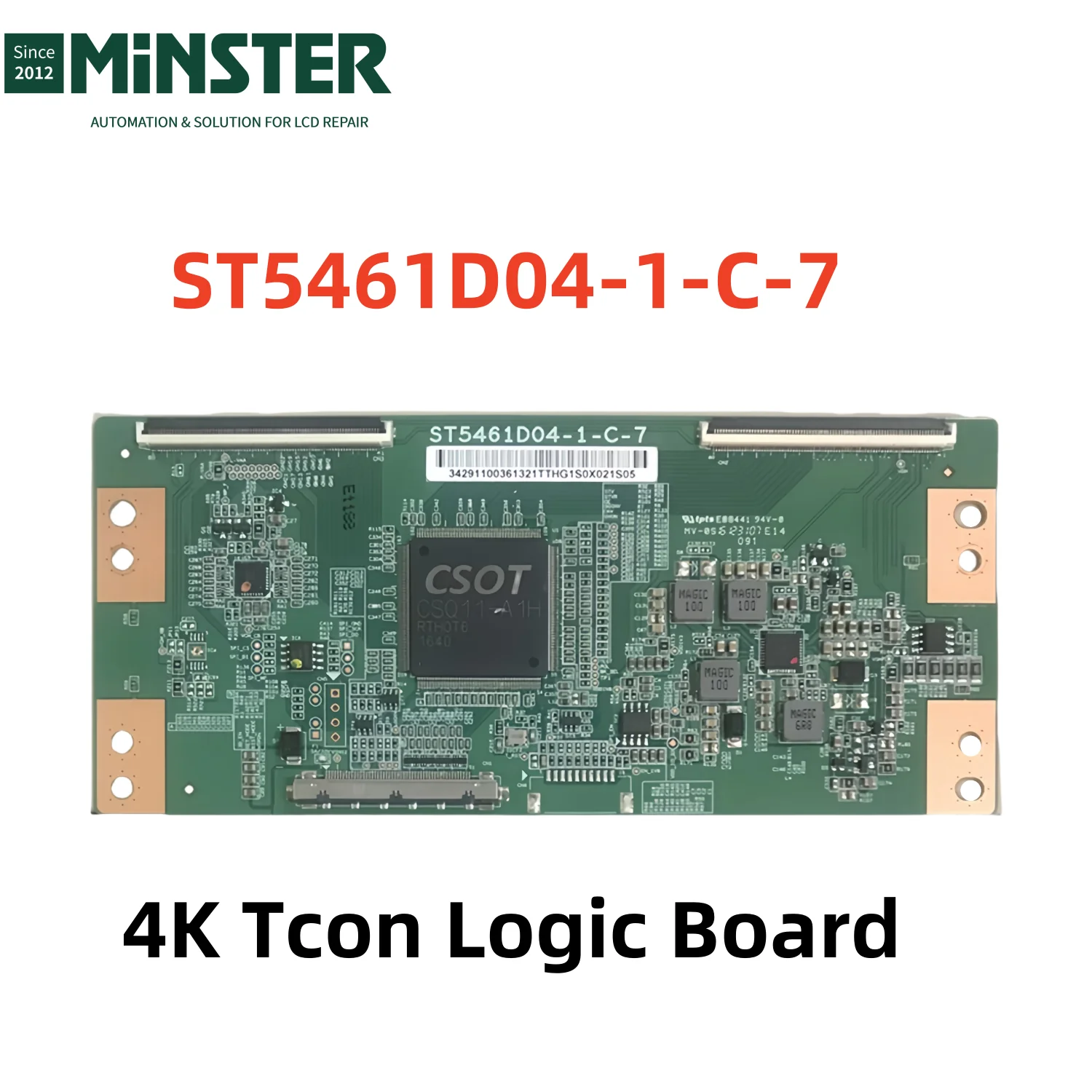 Original New ST5461D04-1-C-7 Tcon T-Con Logic Board Plate Card for 4K 55 Inches Lcd Led Tv Screen Panel Repair