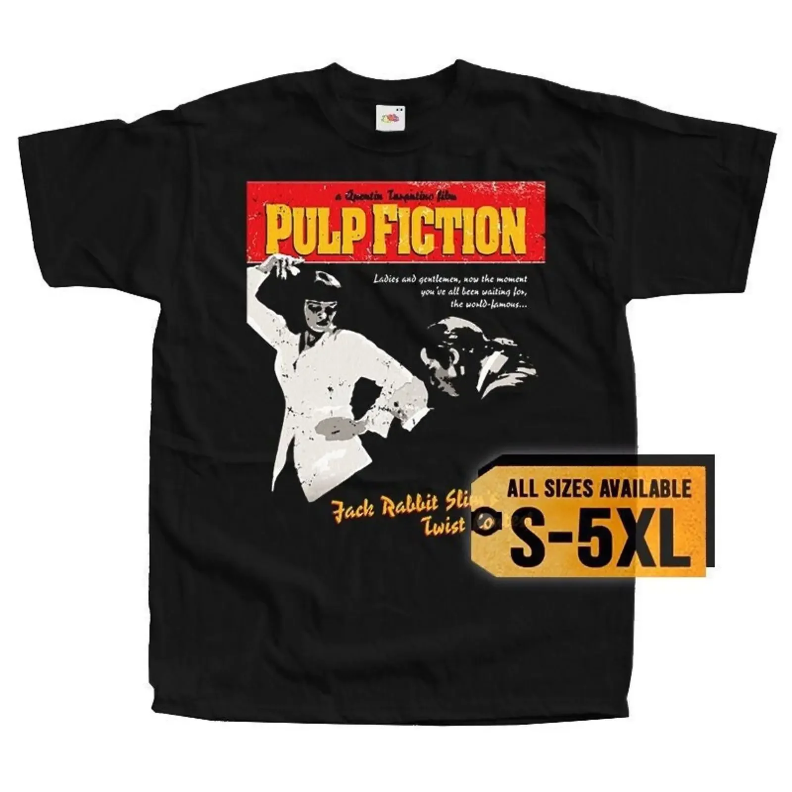 Pulp Fiction V9 Poster Men T Shirt all sizes S 5XL vintage Washed Soft homme Slightly Comfortable designer clothes Unisex