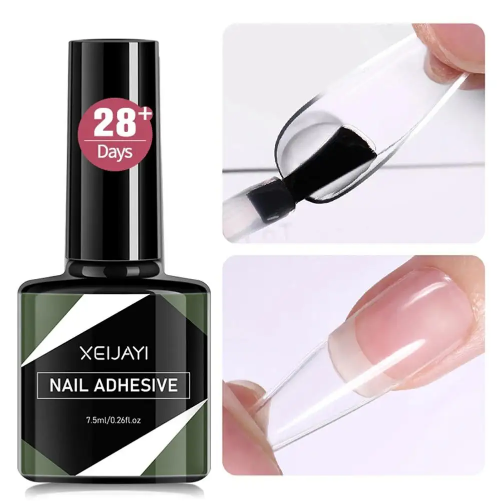 7.5ml New Soft Gel Tip Adhesive Glue For False Tips Extend Press On Nail Long Lasting 3D Decorations DIY Crystal Gems Nail E2R8