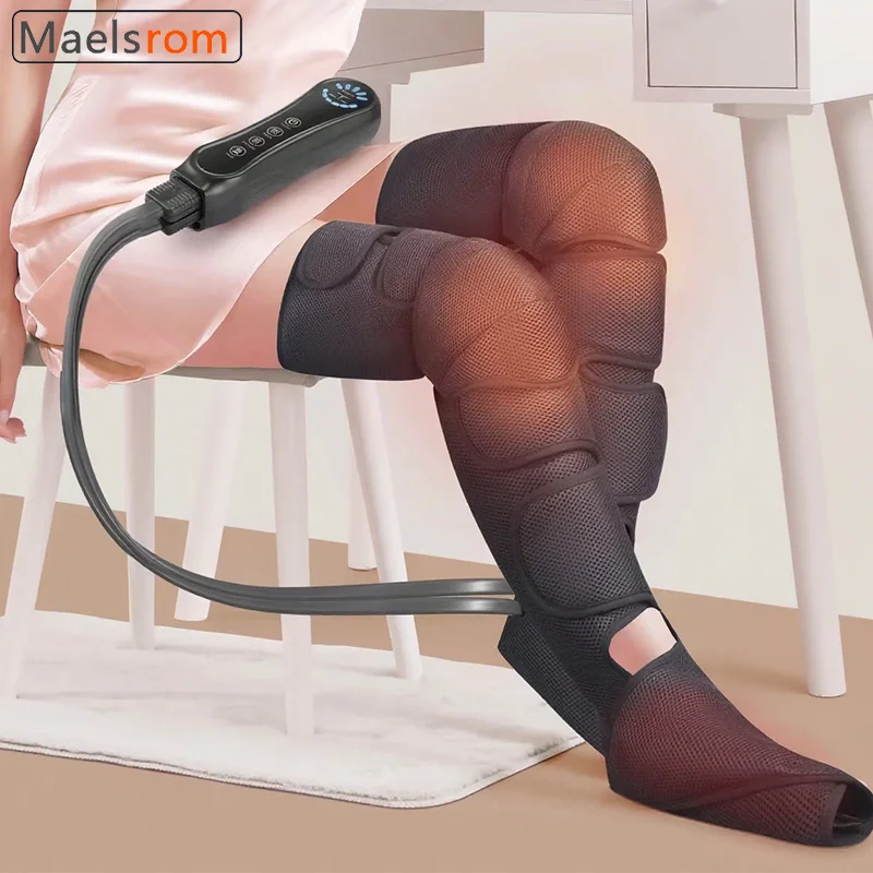 

Professional Air Compression Leg Massager with Heat - Foot & Calf Circulation Boots for Relaxation & Muscle Recovery Sport