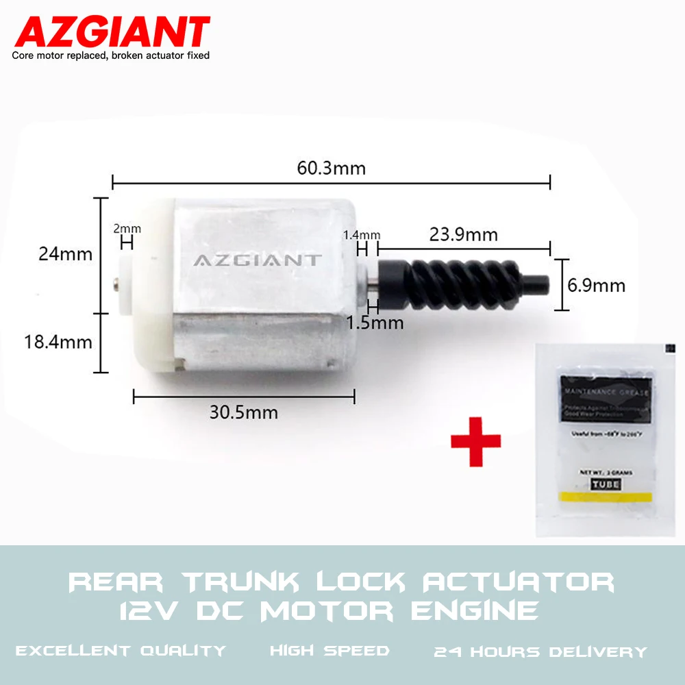 

AZGIANT For 2008-2012 Mazda 6 Central Locking System Rear Trunk Lock Actuator 12V DC Motor Engine