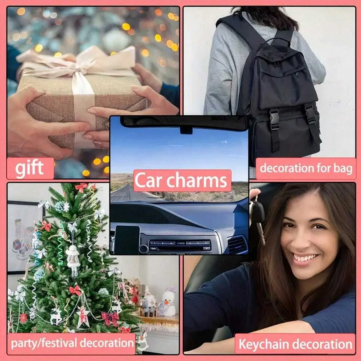 Niedlicher und stilvoller Katzen-Anhänger, perfektes Auto- und Taschen-Accessoire, der als Rucksack- oder Auto-Anhänger verwendet werden kann. – Detail 6