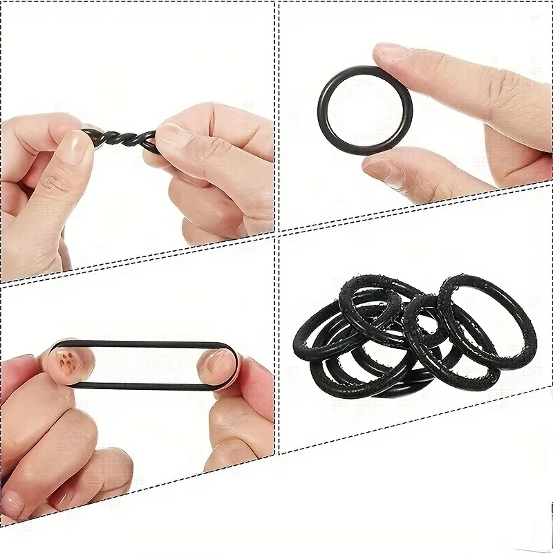 225pcs O-Ring Kit: Durable Rubber Seals for Automotive & Machinery, Ideal for Plumbing - Oil & Water Resistant, Assorted Sizes