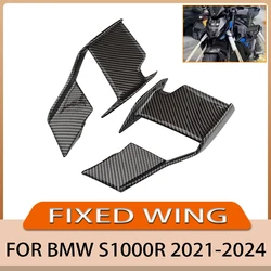 The Aerodynamic Aileron In Front Of The Motorcycle Fixed Wing Fairing Is Suitable For BMW S1000R, M1000R 2021-2024