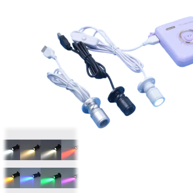 

DC5V светодиодный USB 1/3 Вт прожектор для ювелирного шкафа витрина счетчик лампа для поверхностного монтажа потолочный мини-прожектор 5 В интерфейс 2 в 1