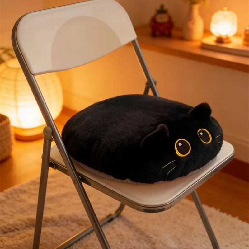 Entzückendes Katzensitzkissen, Calico-Katzenkissen, Siam-Schwarzkatzen-Sofakissen, Autositzkissen, Geschenke zum Muttertag, Heimdekoration – Detail 8