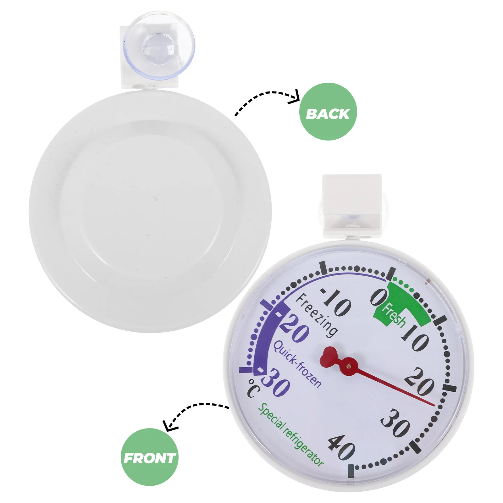 

Temperature Refrigerator Freezer Dial Thermometer Reusable High Precision Sensor Pharmaceutical Supermarket Freezer Temperature