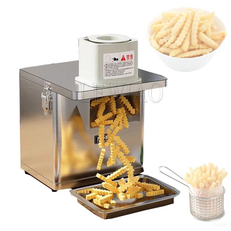 เครื่องหั่นสี่เหลี่ยมลูกเต๋าสแตนเลสอเนกประสงค์เครื่องหั่นหัวไชเท้ามันฝรั่งเครื่องที่ตัดผักโรงอาหารขนาดเล็ก
