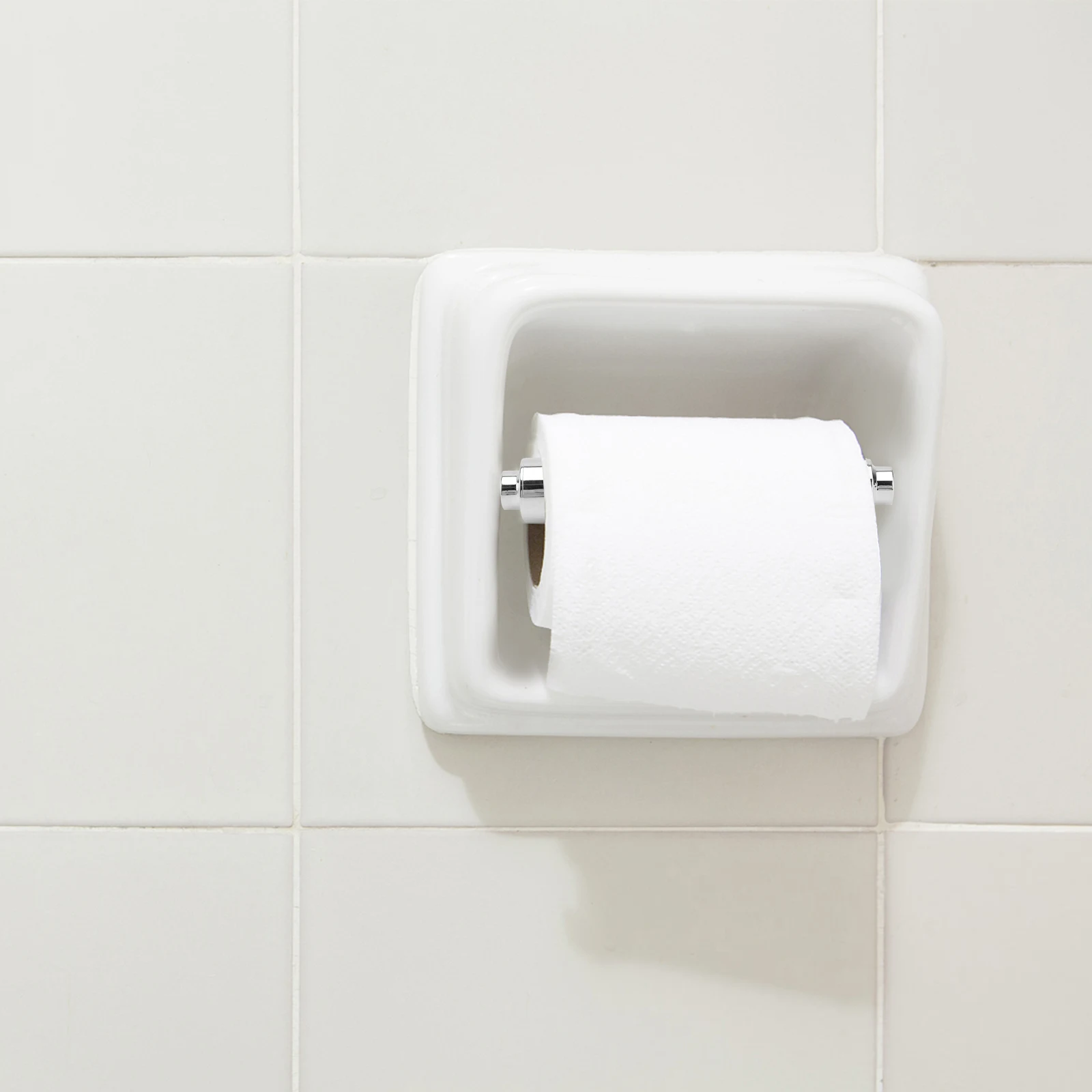 

2pcs Toilet Paper Holder ABS Stretchable 110cm to 165cm Easy Replace Fits Most Rolls Home Bathroom Hotel Tissue Box Core Spring