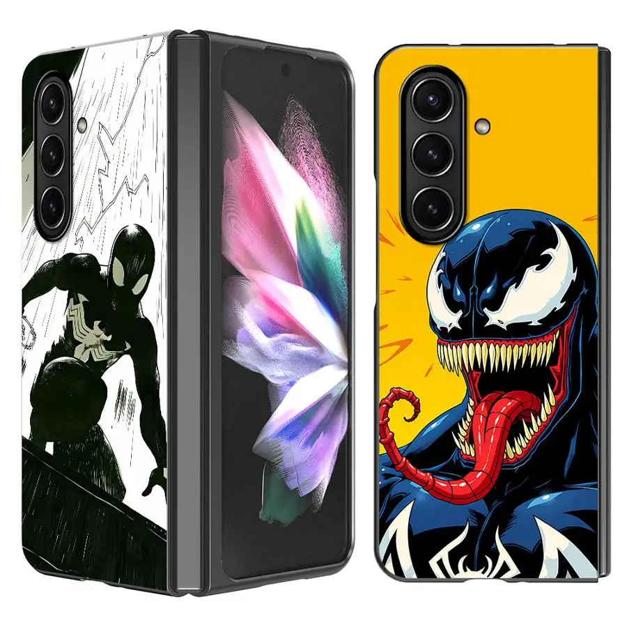 Back Phone Cover Case for Samsung Galaxy Z Fold 7 6 5 4 3 ZFold7 ZFold5 ZFold4 ZFold3 ZFold6 Marvel Venom