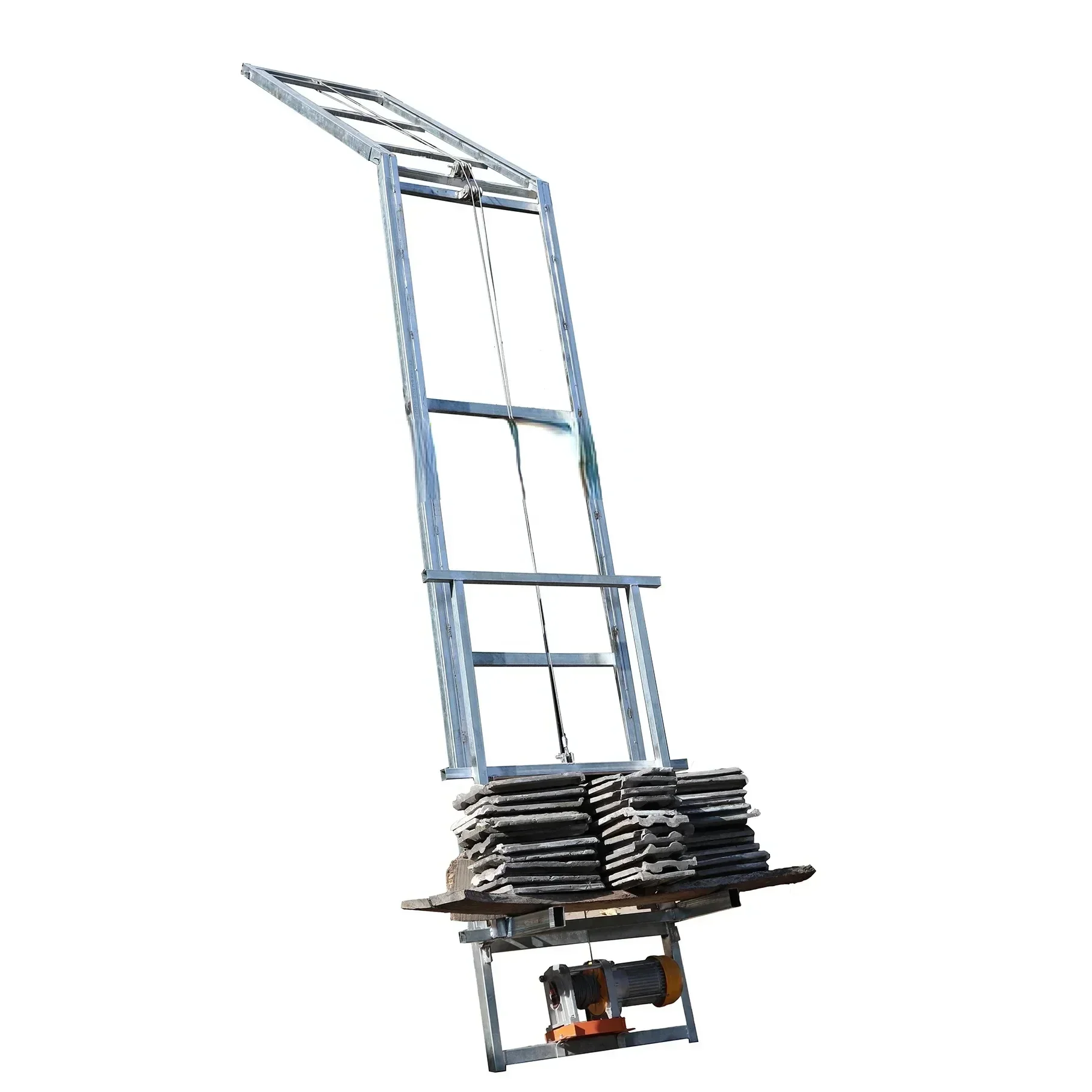 سقف مائل 4-20 متر منصة رفع متعددة الوظائف سلم كهربائي سوي للألواح الشمسية ارتفاع الربط المجاني مع المحرك #2