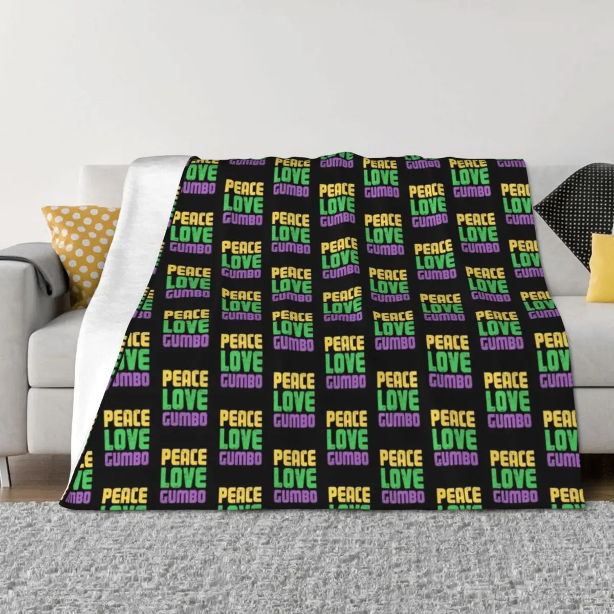

Gumbo Cajun Food Louisiana Gumbo Throw Blanket Luxury Throw Soft Plaid Soft Big Beautifuls Blankets