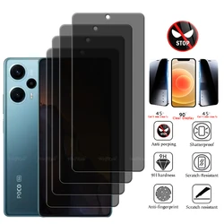 4/3/2/1Pcs For Poco F5 Glass Xiaomi Poco F5 PocoF5 Tempered Glass 9H HD Privacy Anti-Spy Cover Glue For Screen Protector Poco F5