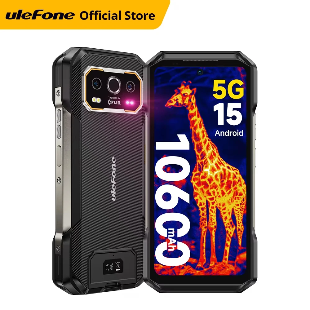 Ulefone Armor 27T Pro+ 5G Wytrzymały telefon 10600mAh Android 15 Smartfon 50MP + 64MP Kamera nocna 6,78" 120Hz 24GB + 256GB NFC Telefon komórkowy — zdjęcie 2
