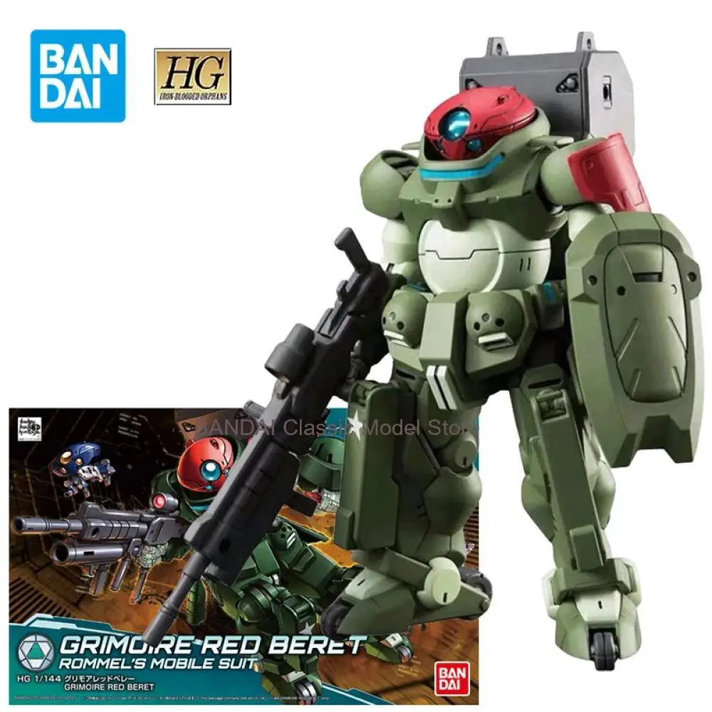 

Конструктор Bandai HG Grimoire Gundam: Фигурки Гримоар и Роммеля в красных беретах, аниме-фигурки, игрушки, подарки