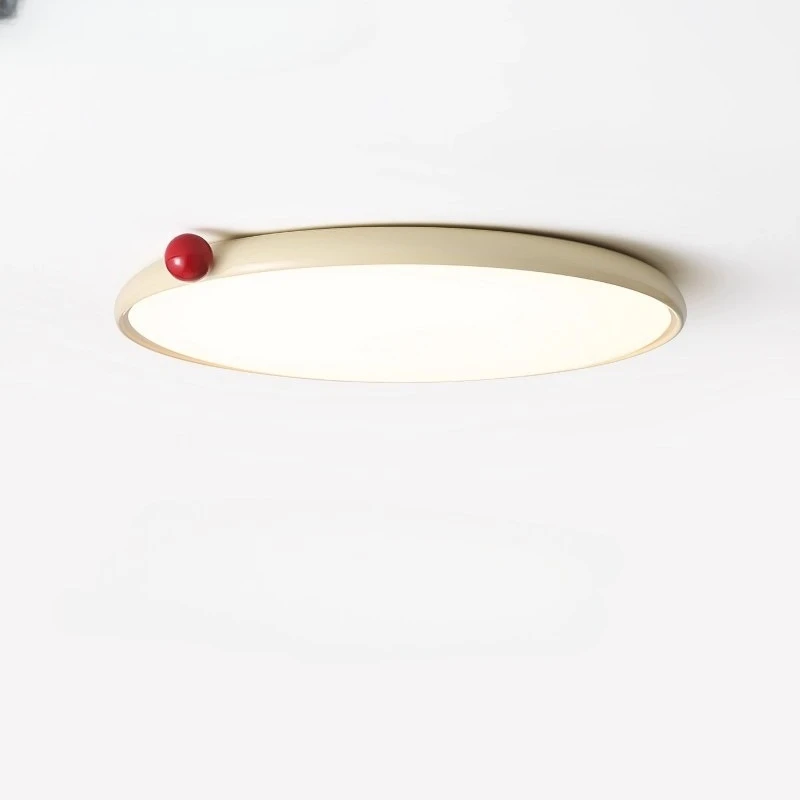 

Cream wind bedroom light French eye protection children's room lighting simple ultra-thin study ceiling light