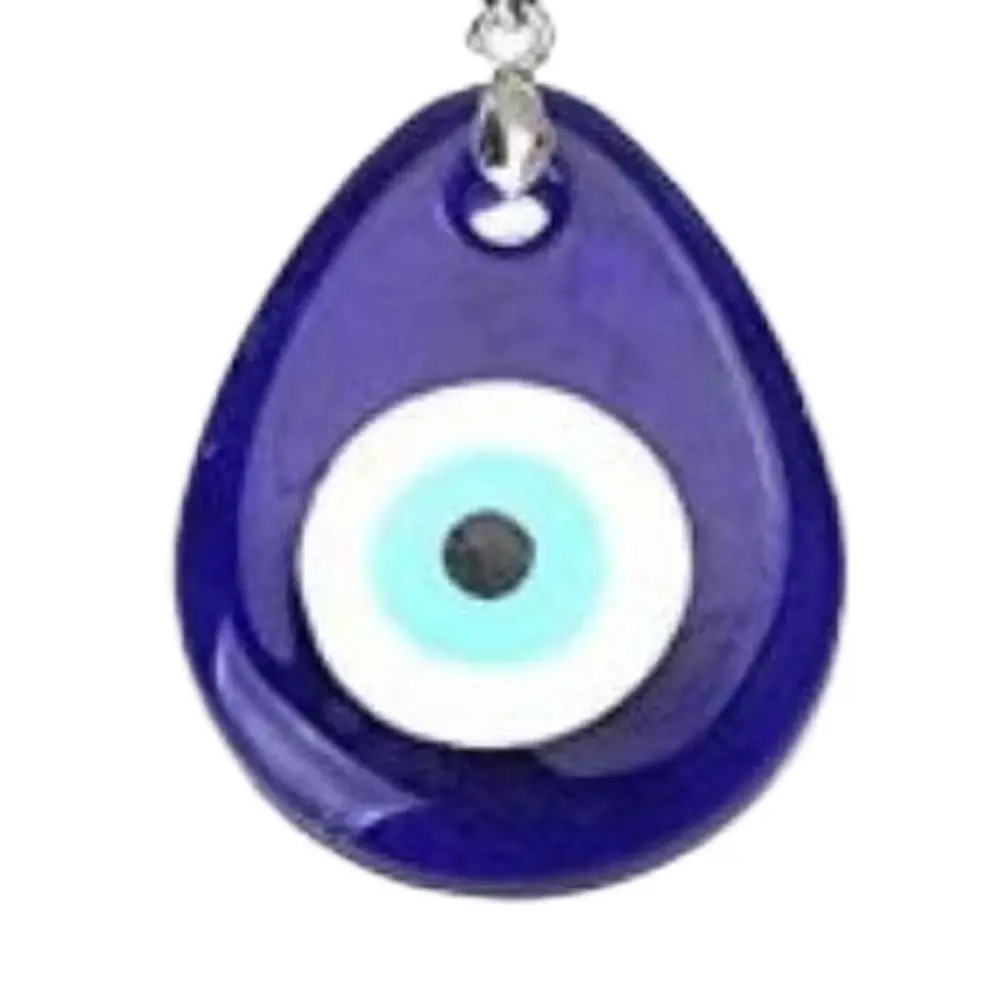 Biżuteria Akcesoria 25/30/40/60MM Evil Eye Charms Koraliki Klasyczny okrągły wisiorek z niebieskim okiem Unisex Lucky Lucky Blue Eye Naszyjnik DIY