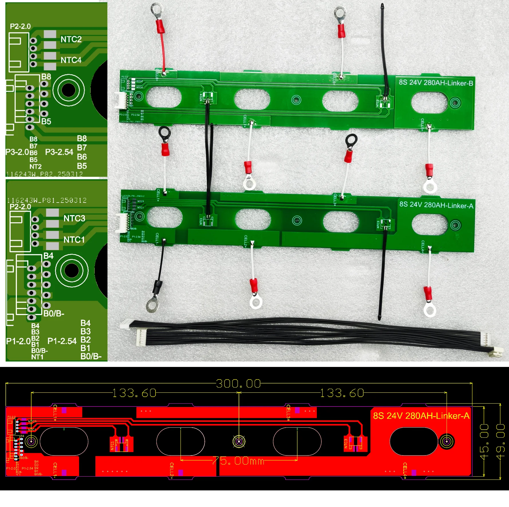 MB314 Lithium-Batterie-Box und JK BMS Zubehör