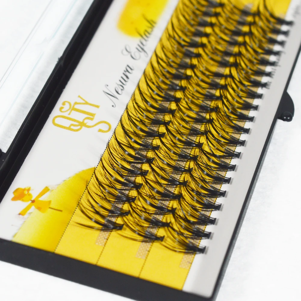 60pcs Natural Long 20D Mink Individual Eyelashes Professional Cluster False Eye Lashes Make up Faux Soft Extension Makeup Tools