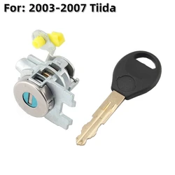 XIEAILI OEM Left Door Lock Cylinder Auto Door Lock Cylinder For Nissan 2003-2007 Tiida With 1Pcs Key