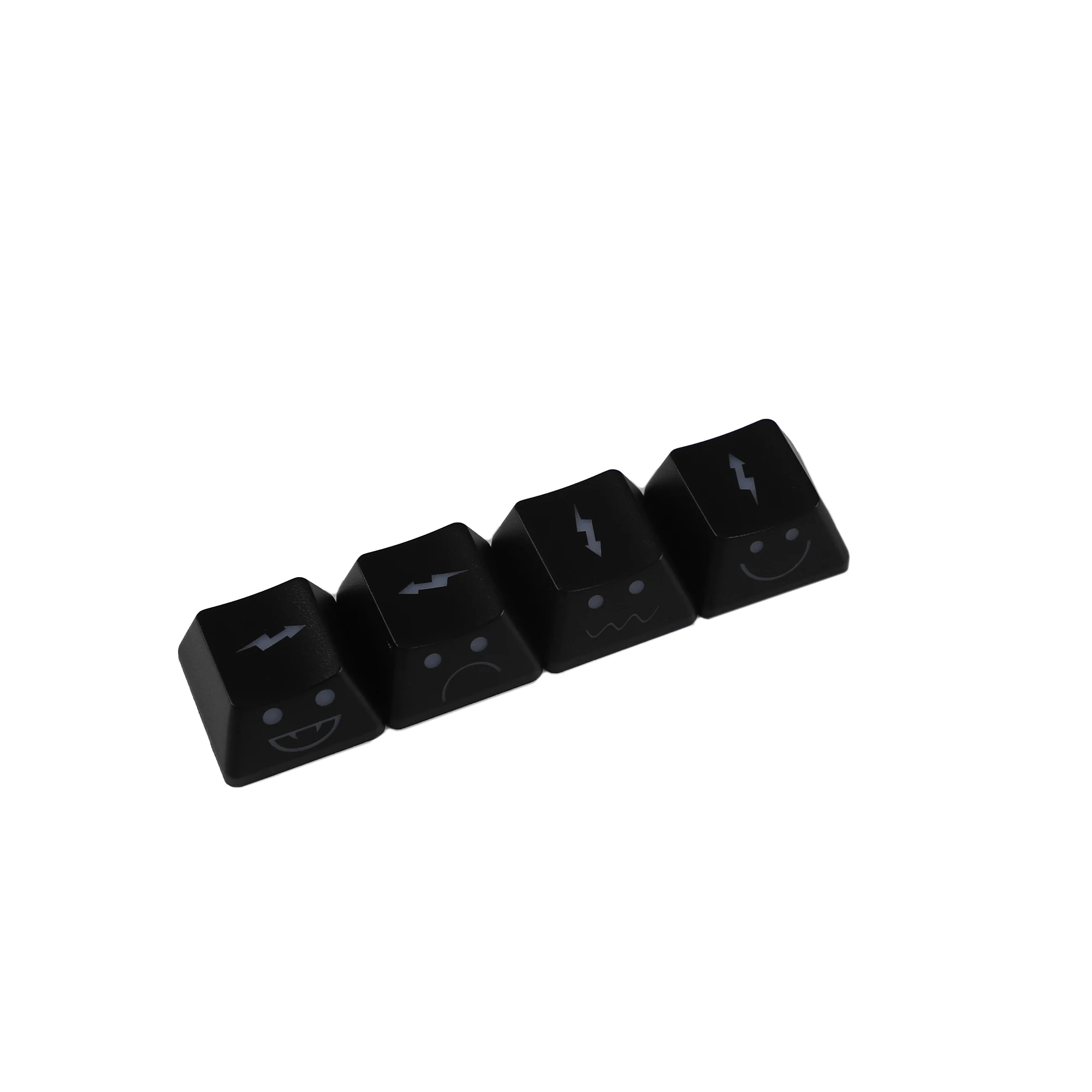 Brilho da espessura dos keycaps 1.5mm do relâmpago-bebê da seta de wasd do perfil do oem através dos keycaps para o teclado mecânico do jogo de mx