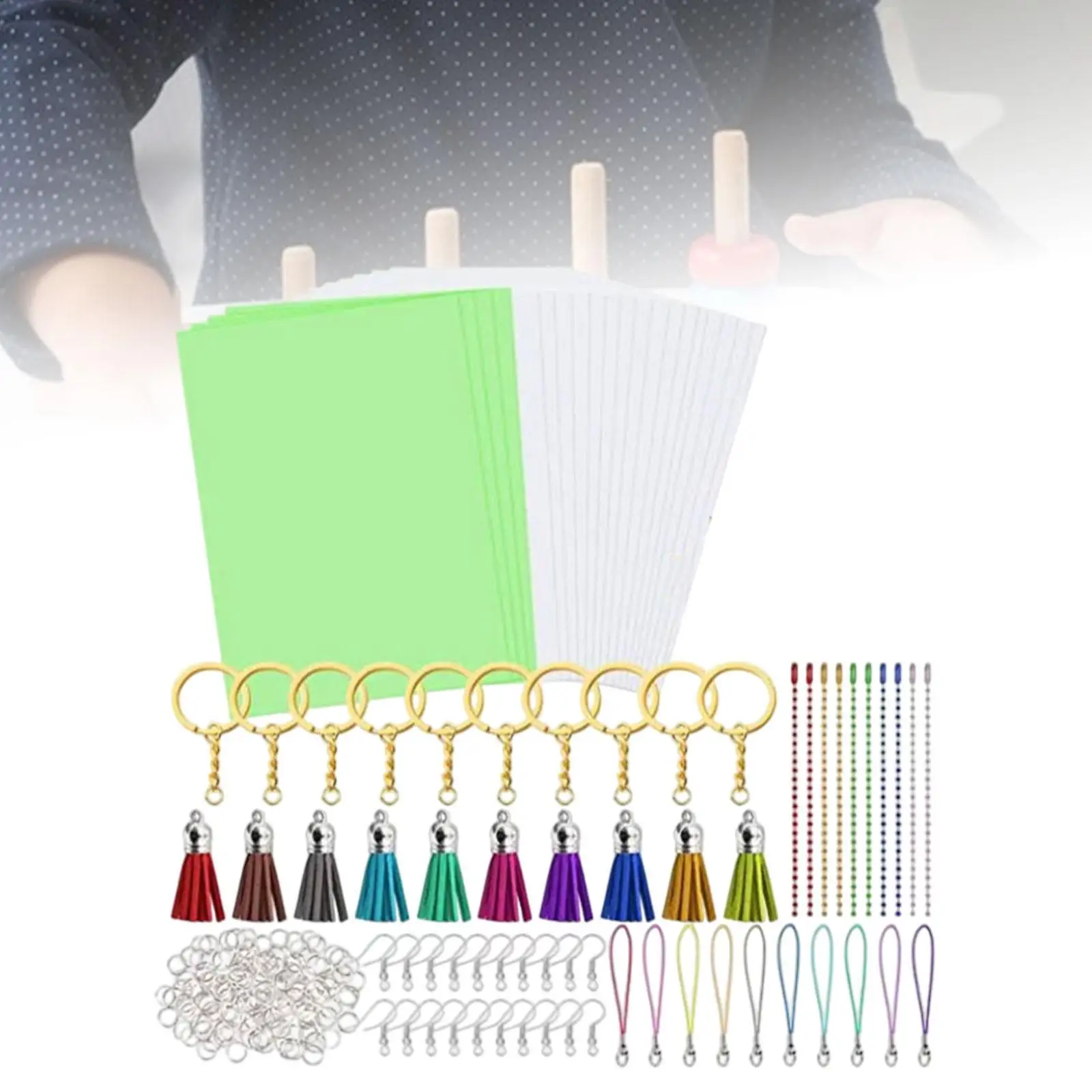 20 Pieces Heat Shrinkable Sheet Materials Decoration Shrink Paper Crafts for Father’S Day Gift Charms Jewelry Making Necklace