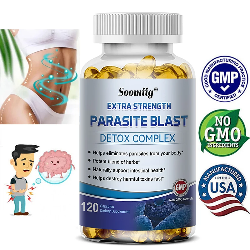 Parasite Detox - Gut Health Supplement, Digestive Health, Intestinal Cleansing and Detoxification, Bloating & Gas, Immune Relief