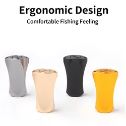 Kawa-mango de carrete de pesca, materiales de aleación de aluminio para Dai/Abu/Shima, tamaño del agujero de Baitcasting 7*4/8*5mm, longitud completa 100mm, bricolaje, 1 ud.