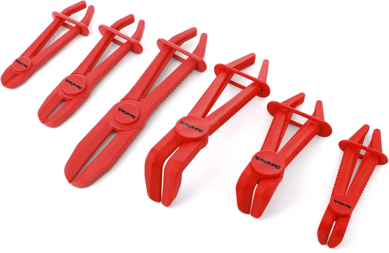 

6-Piece Hose Clamp Pliers Set - Straight & 90 Angled, Pinch Off Pliers for Flexible Hoses, Fuel, Gas, Brake & Radiator Lines