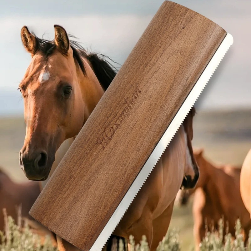 

Serrated Horse Sweat Scraping Dog Open Knot Comb Horse Cleaning Tools Horse Barn Harness Supplies Cleaning Tools