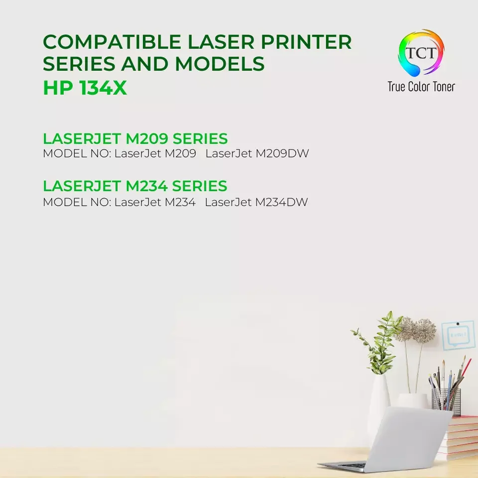 134X W1340X Black HY for Compatible HP LaserJet M209 Toner Cartridge