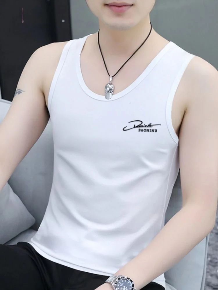 

Pierre Cardin Men's Pure Cotton Slim Fit Tank Top Summer Thin Spor Svel T-irt Qui Dry Base Layer Sweatirt