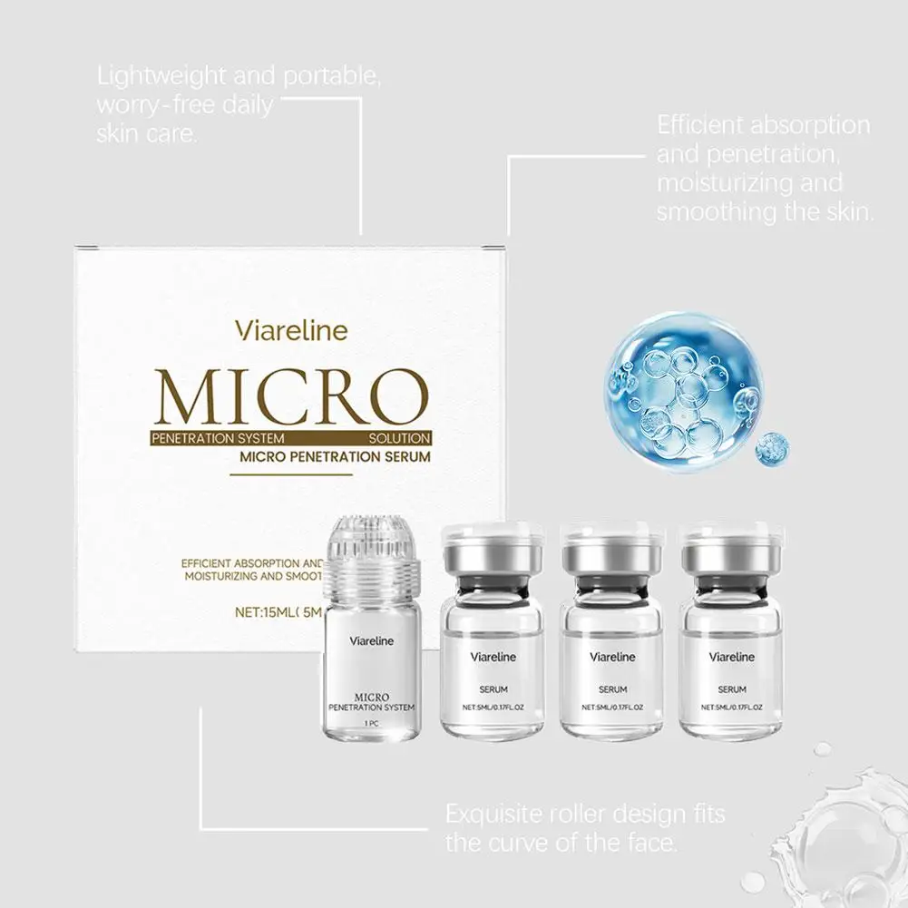 Viareline Micro Penetration System Serum Moisturizing Smooth Skin Deep Penetration Face Serum Anti-wrinkle And Anti-aging