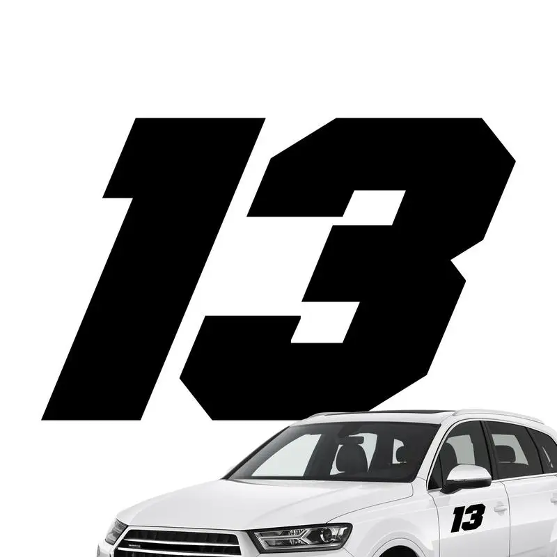 

Cool Car Stickers Cool Auto Decals With Number 13 Strong Adhesion Decoration Supplies For Refrigerators Motorcycles Laptops
