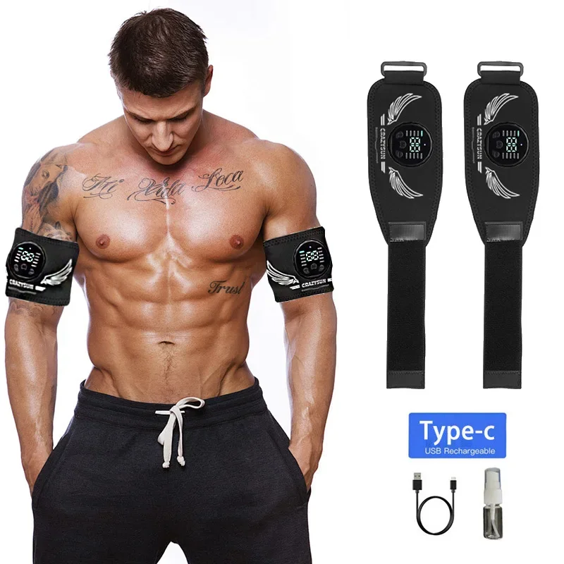 

EMS стимулятор мышц умный тонер для мышц рук электрический тренажер для рук USB перезарядка для похудения формирующий массажер для похудения фитнес