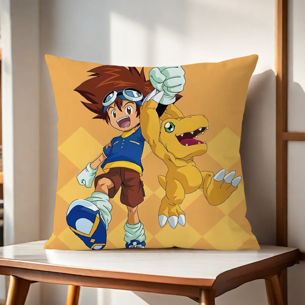 Anime D-Digimon Adventure pillow cover Sofa living Printing Decoration Room Home Office Coffee Shop Car Nordic Simplicity Cover